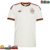 Camisa de Futebol Espanha Equipamento Secundário Mundo 2026 Manga Curta